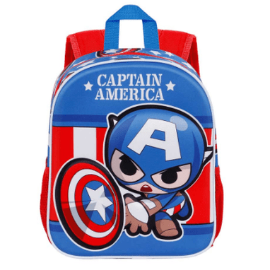 Mochila Pré-escolar Capitão America - Papelaria Encantada