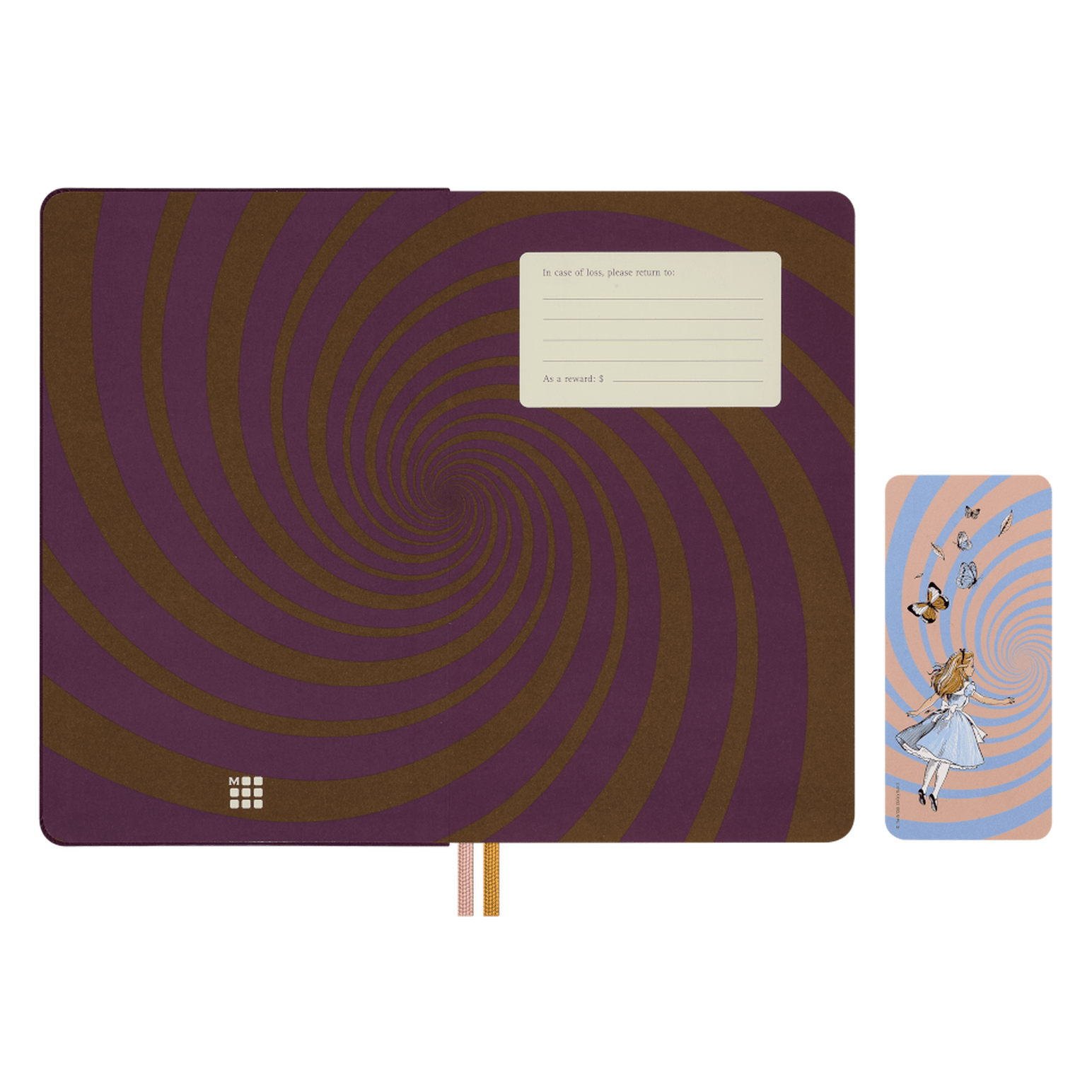 Moleskine Alice no pais das maravilhas capa dura liso Ed. Limitada - Papelaria Encantada