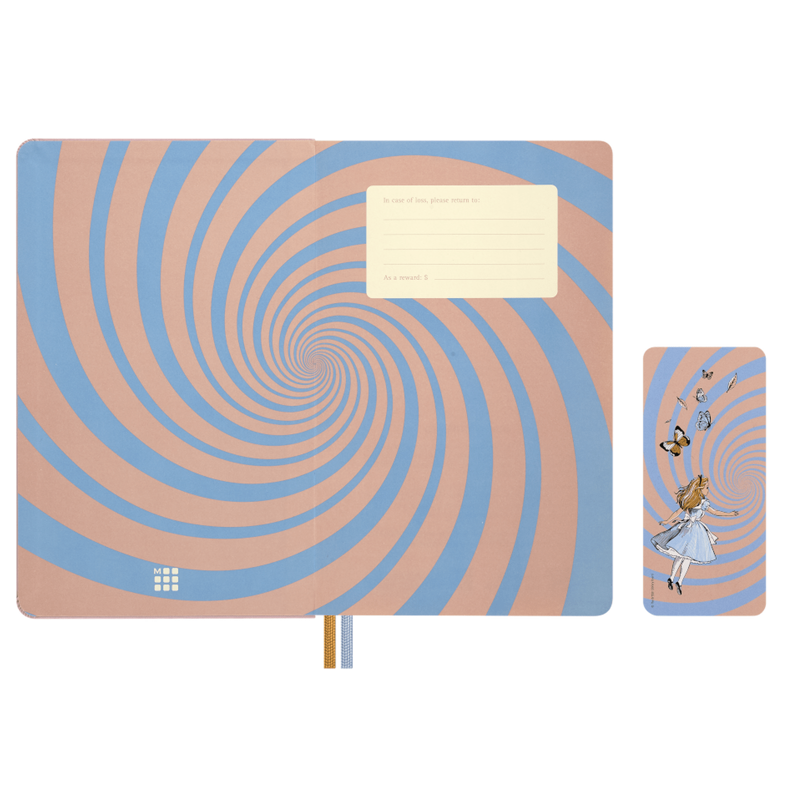 Moleskine Alice no pais das maravilhas Pautado Ed. Limitada - Papelaria Encantada