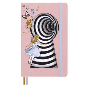 Moleskine Alice no pais das maravilhas Pautado Ed. Limitada - Papelaria Encantada