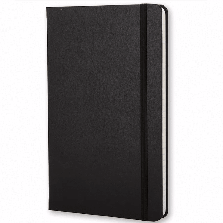 Moleskine Clássico Preto grande 13x21 Liso - Papelaria Encantada