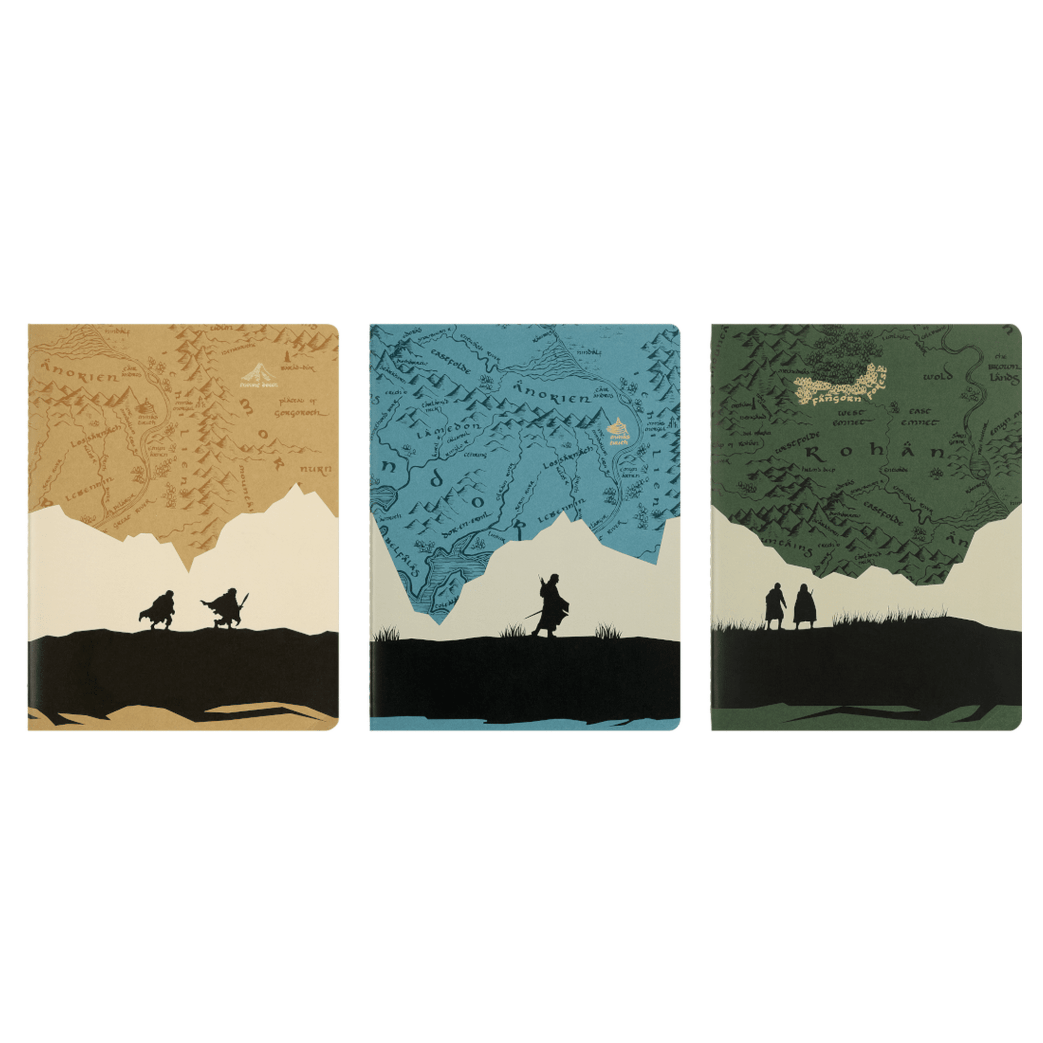 Moleskine O Senhor dos Anéis Cahier Journals – Conjunto de 3 Cadernos - Papelaria Encantada