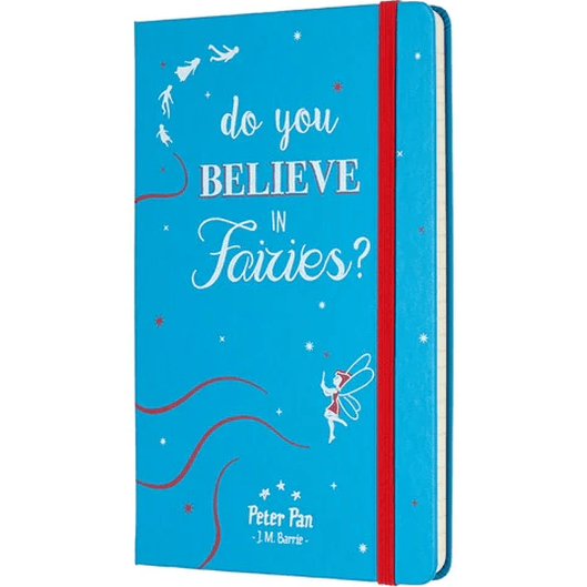 Moleskine Peter Pan Grande - Fadas - Papelaria Encantada