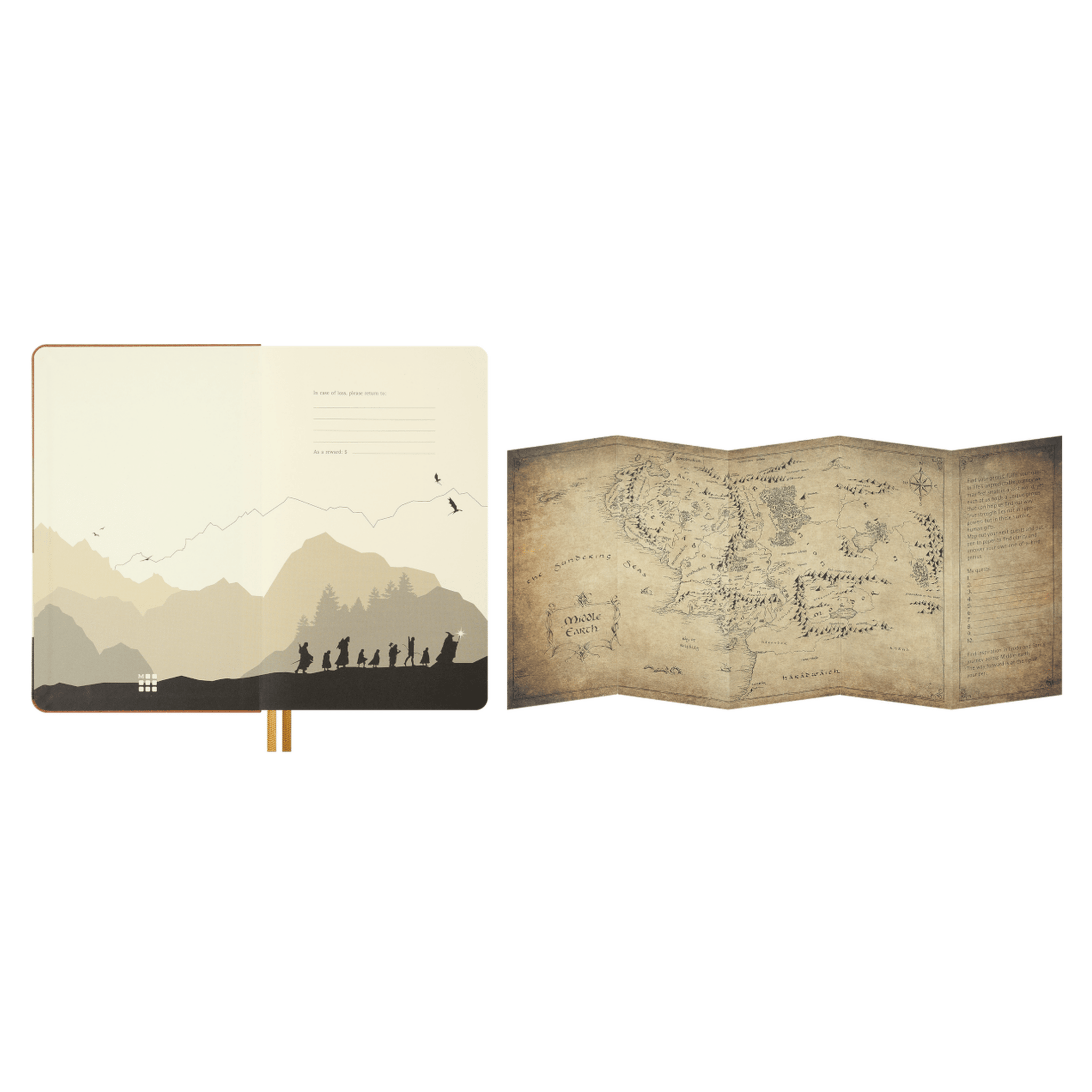 Moleskine Senhor dos Anéis Pautado ed. Limitada - Papelaria Encantada