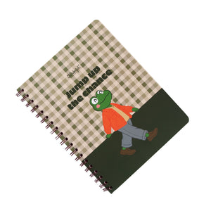 Caderno A5 Rã — Jump up the chance — detalhe 1