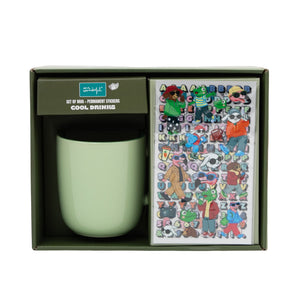 Caneca com autocolantes permanentes — Studio Kidult Cool drinks — vista principal