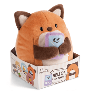 Mymochi Hello Edition, Raposa Geeks 16cm,c/ vídeo jogo em caixa - Papelaria Encantada