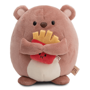 Mymochi Hello Edition, Urso Nomo 16cm, c/batatas fritas em caixa - Papelaria Encantada