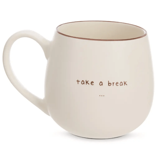Mymochi nici Caneca Gato Angy "Take a break", 400ml 8X9cm - Papelaria Encantada