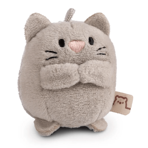 Mymochi Yummi | Gato Eepy cinza, 5cm c/ header Nici - Papelaria Encantada