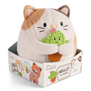 Nici - Mymochi Hello Edition, Gato Angy 16cm, c/cacto em caixa - Papelaria Encantada