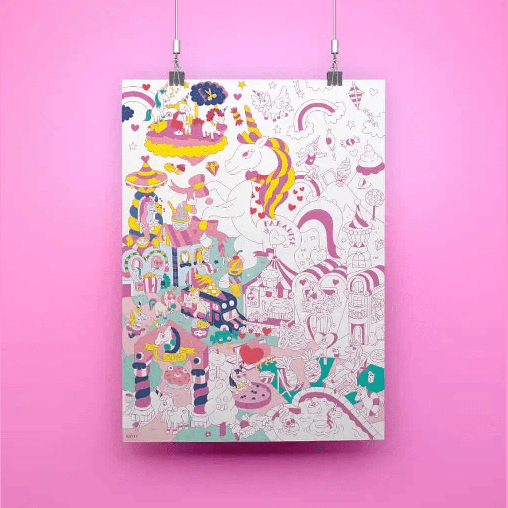 Omy Lily - Poster gigante para colorir - Papelaria Encantada