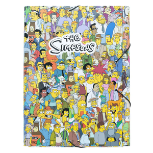 Pasta com elásticos The Simpsons - Papelaria Encantada