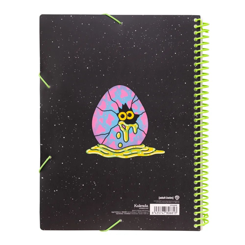 Pasta de Micas A4 Rick and Morty Mutant - Papelaria Encantada