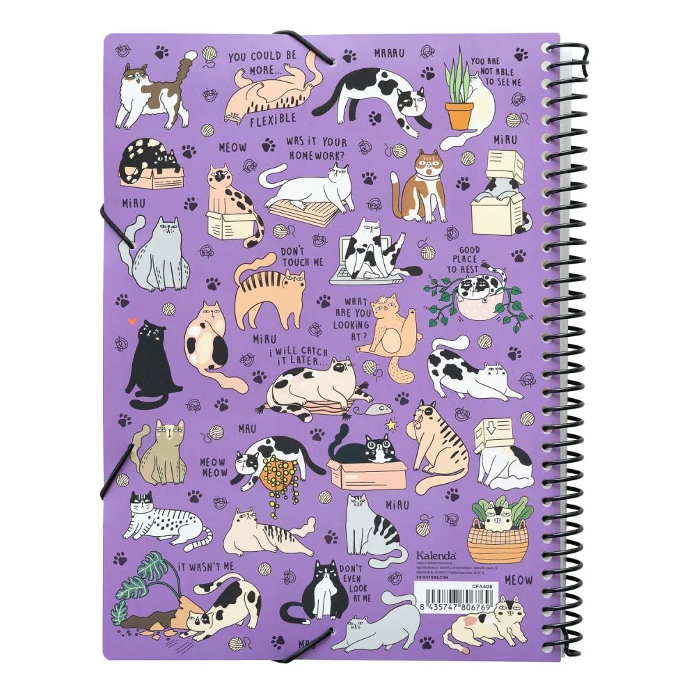 Pasta de Micas Meow Meow Weird Cats - Papelaria Encantada