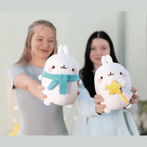 Peluche Molang 24cm c/ estrela - cadente Nici - Papelaria Encantada