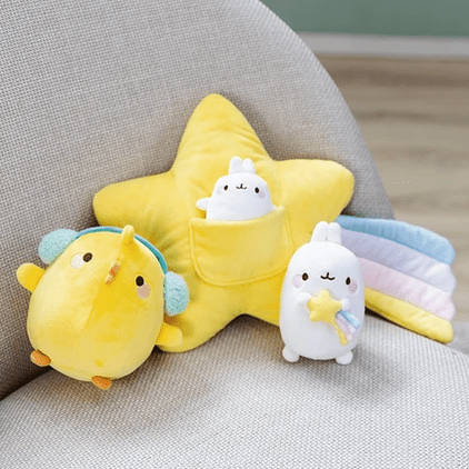 Peluche Piu Piu Molang 16cm Nici - Papelaria Encantada