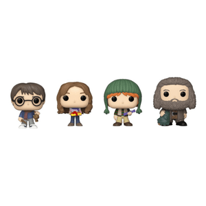 Pocket POP com 4 figuras de Harry Potter em formato de árvore de Natal - Papelaria Encantada