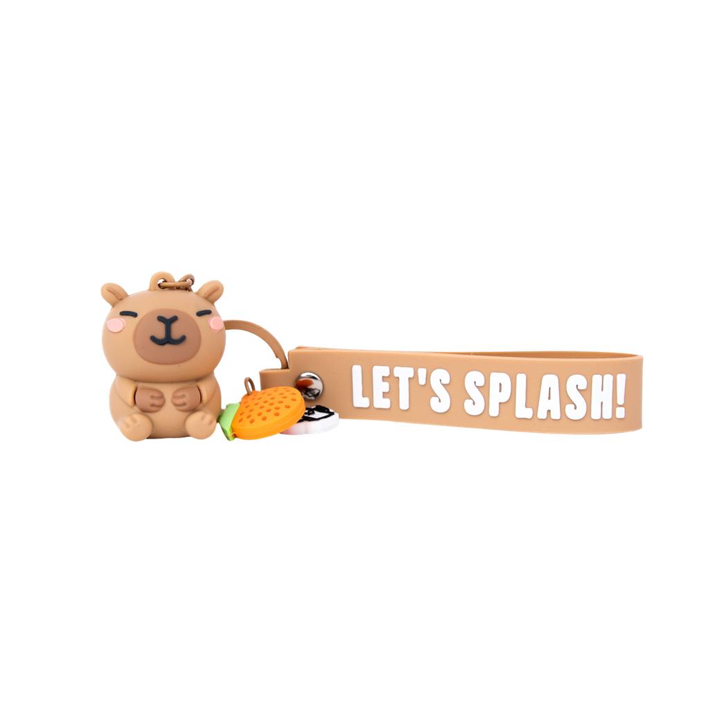 Porta - chaves com pendente Capivara - Let's splash! - Mr Wonderful - Papelaria Encantada