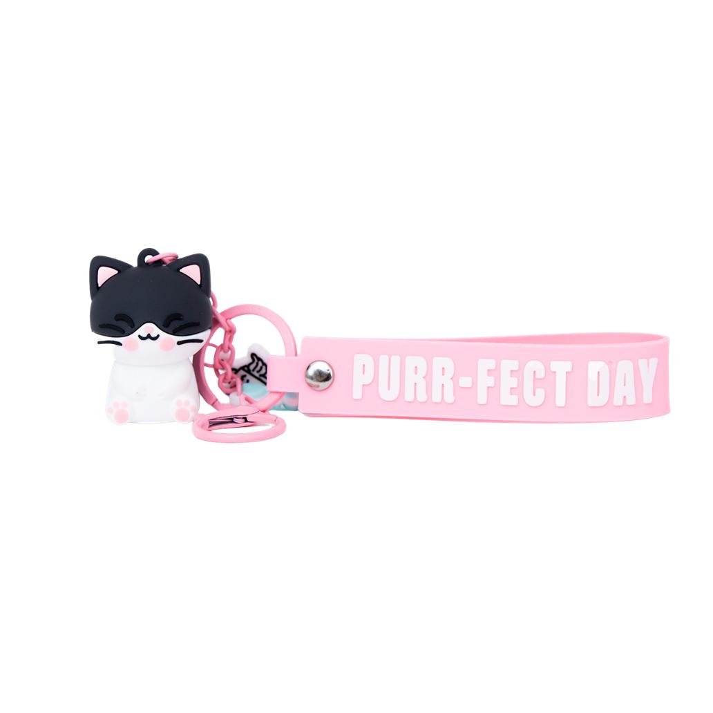 Porta - chaves com pendente Gato - Purr - fect day - Mr. Wonderful - Papelaria Encantada