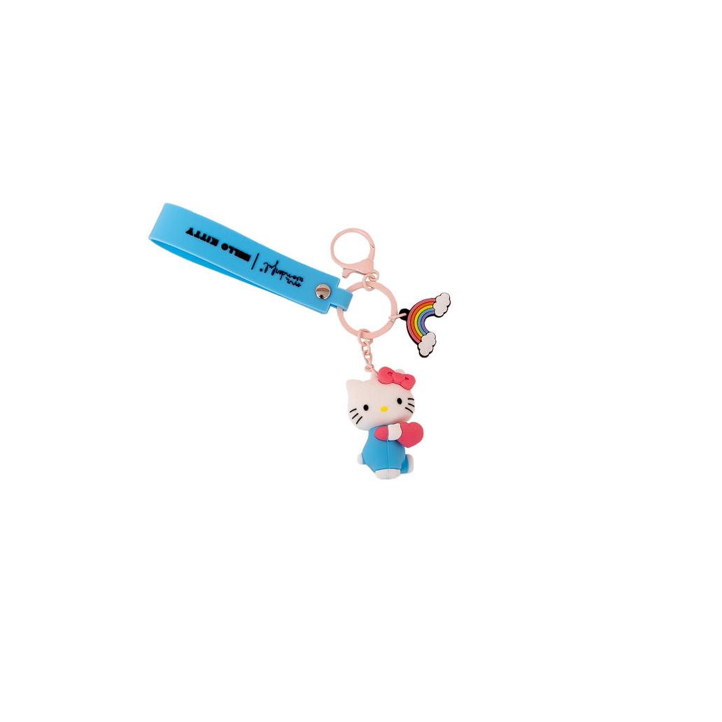 Porta-chaves com pendente - Hello Kitty - Papelaria Encantada