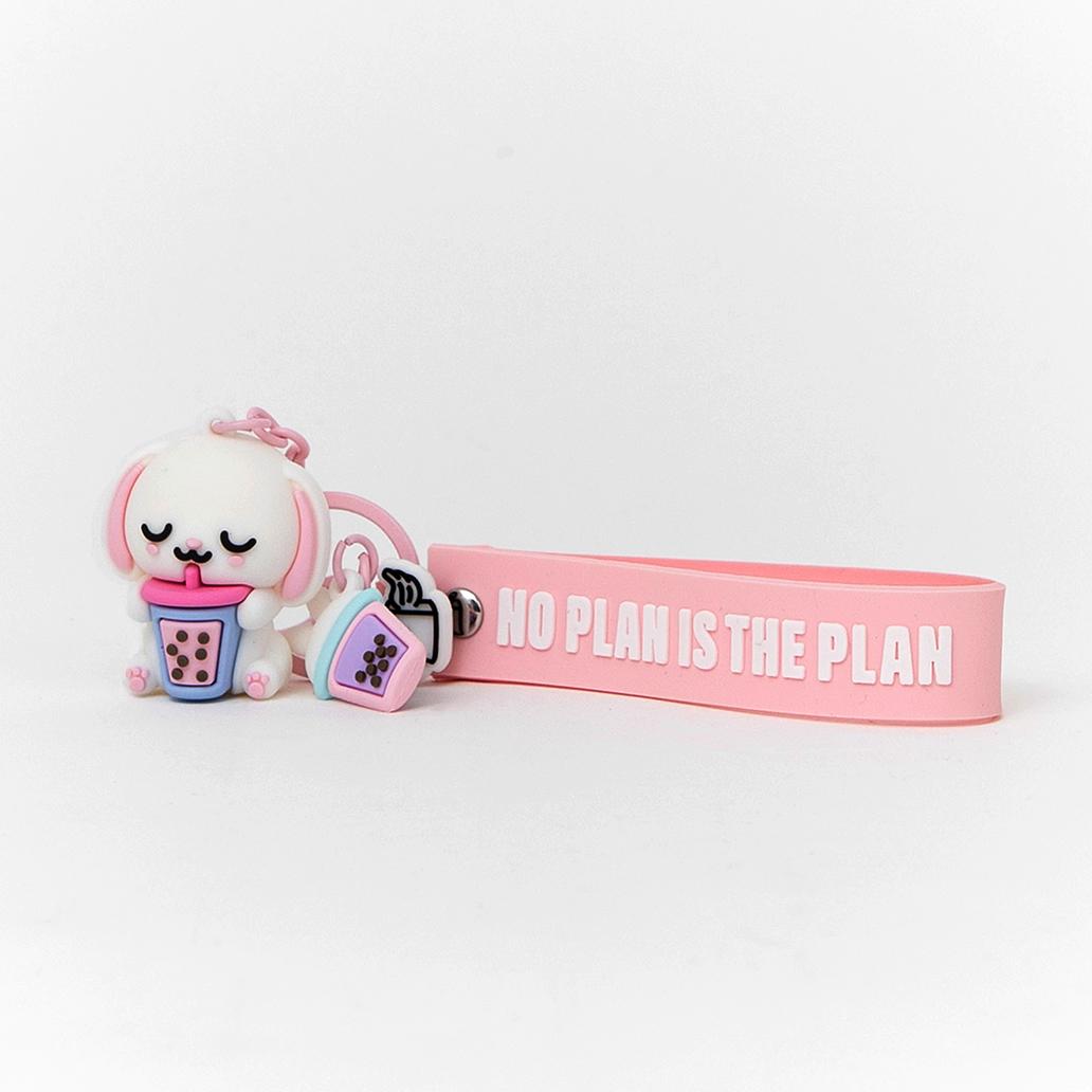 Porta - chaves com Pendentes Coelho Lazy - No plan is the plan - Mr. Wonderful - Papelaria Encantada