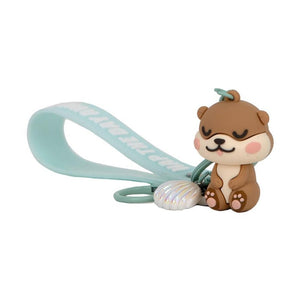 Porta - chaves com Pendentes Lontra Lazy - Nap the day away - Mr. Wonderful - Papelaria Encantada