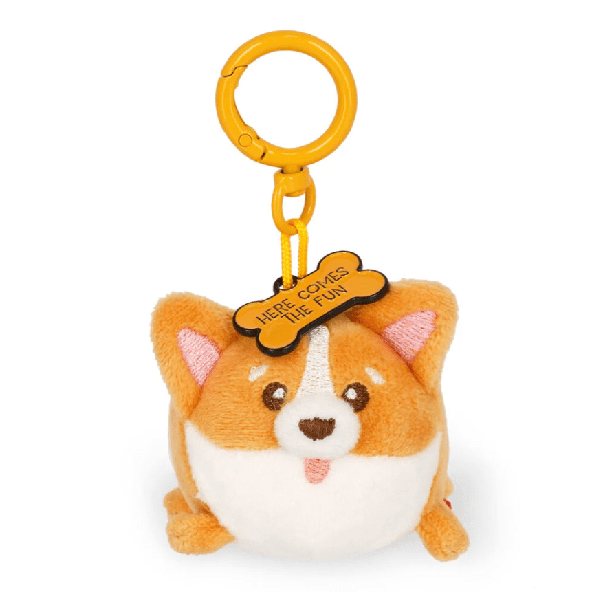 Porta - chaves de peluche corgi - Pequeno e super macio! - Papelaria Encantada