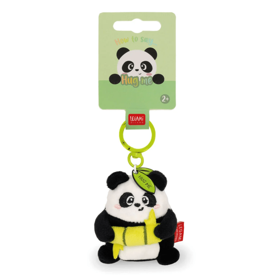Porta - chaves de peluche panda - Pequeno e super macio! - Papelaria Encantada