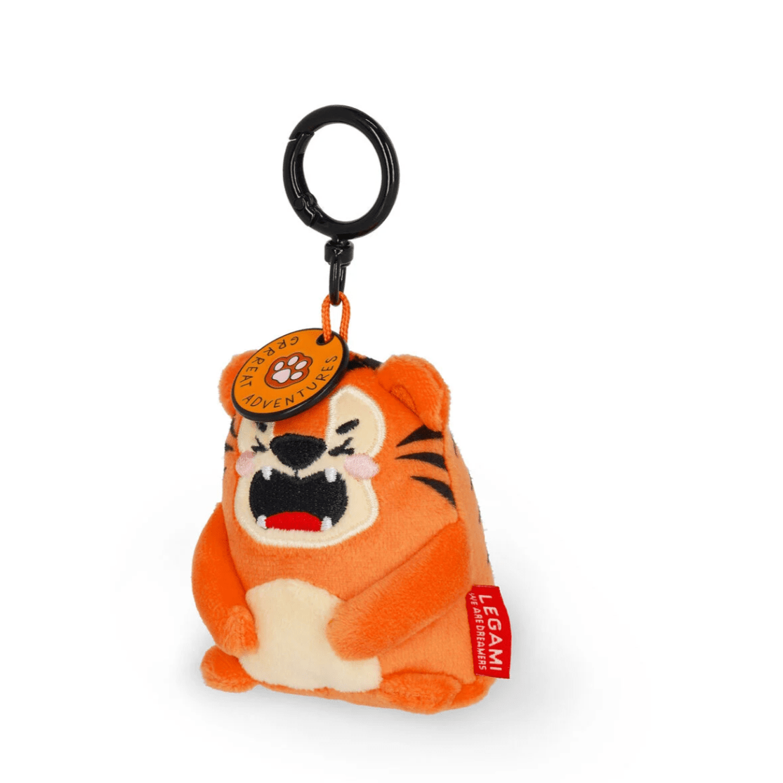 Porta - chaves de peluche tigre - Pequeno e super macio! Legami - Papelaria Encantada