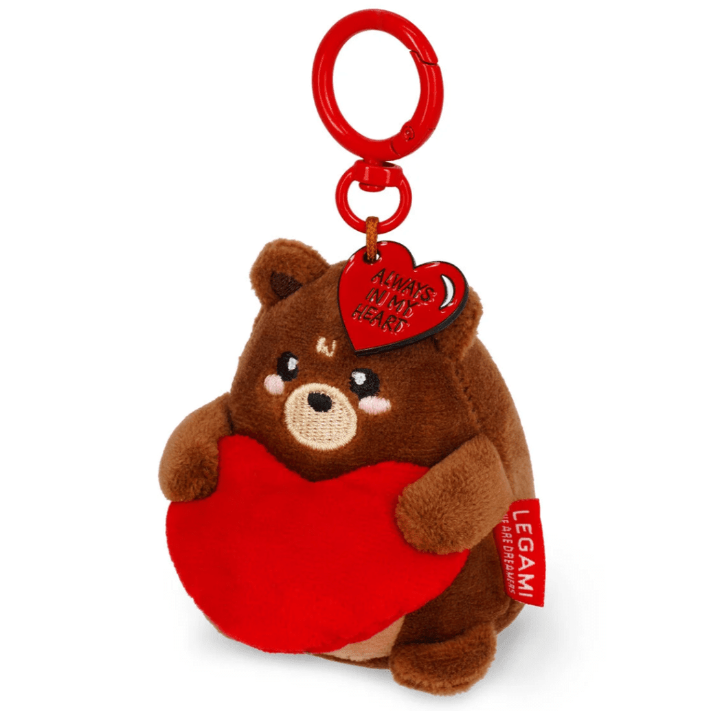 Porta - chaves de peluche urso - Pequeno e super macio! - Papelaria Encantada