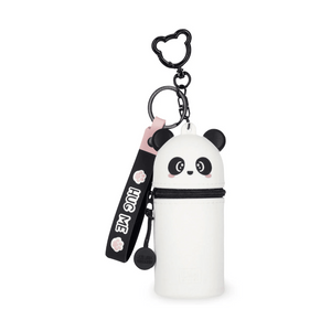 Porta - moedas Panda com porta - chaves - Mini Kawaii - Papelaria Encantada