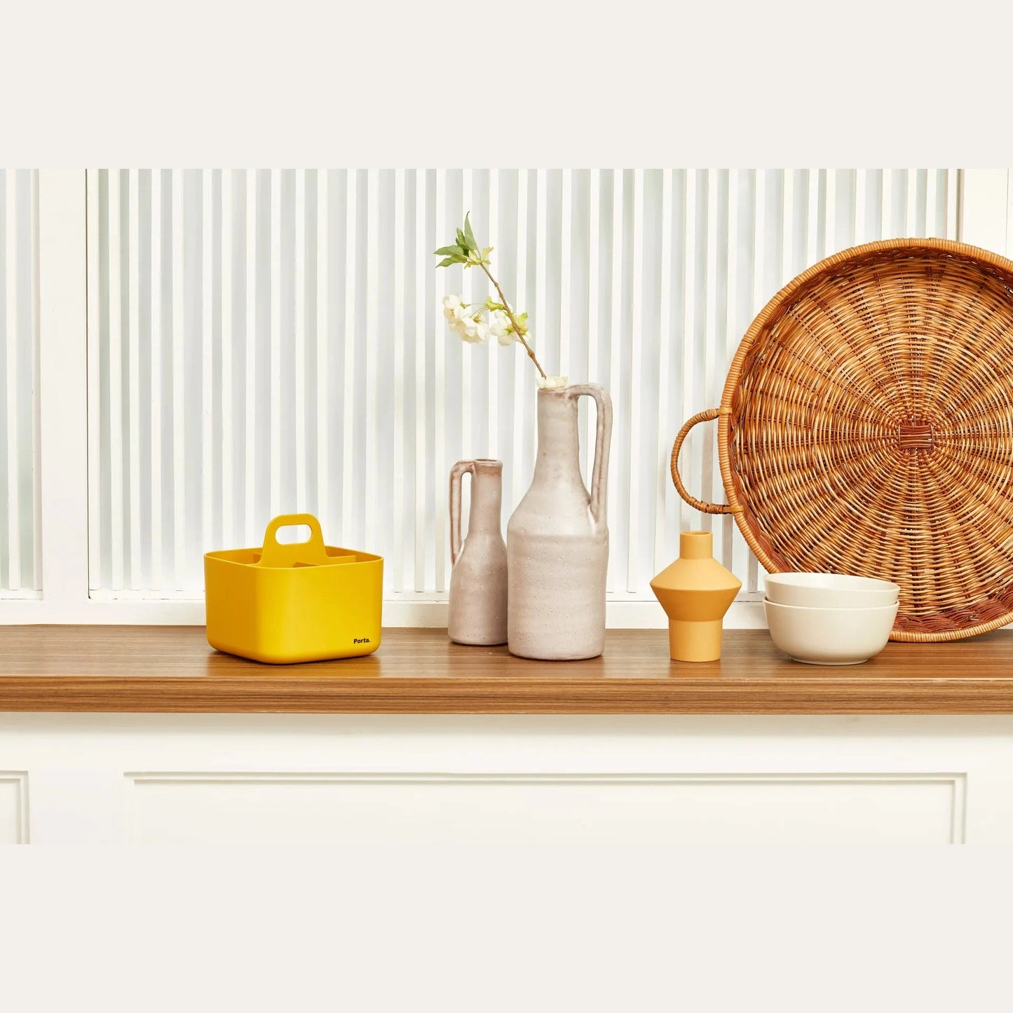 Cesto de organização Litem Porta Vita Amarelo