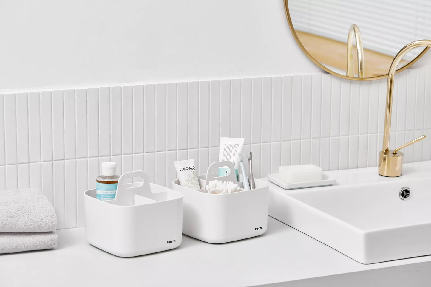 Cesto de organização Litem Porta Vita Marfim