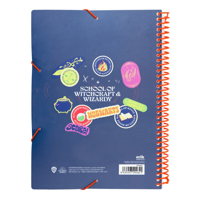 Portfolio A4 30 bolsas Harry Potter - Papelaria Encantada