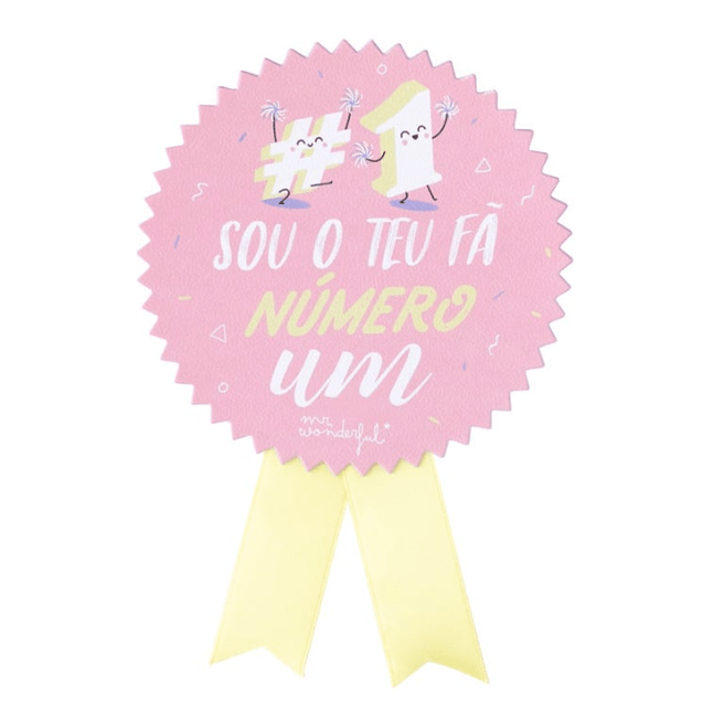Postal - Sou o teu fã número 1 Mr. wonderful - Papelaria Encantada