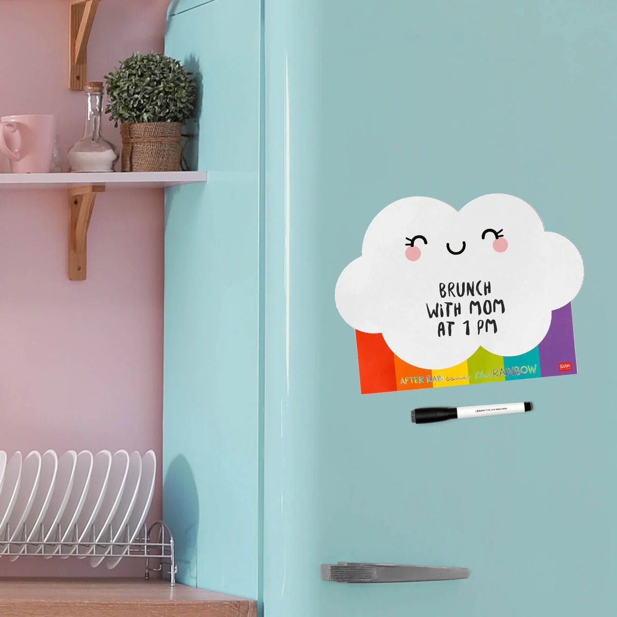 Quadro branco magnético Arco Íris Legami - Papelaria Encantada