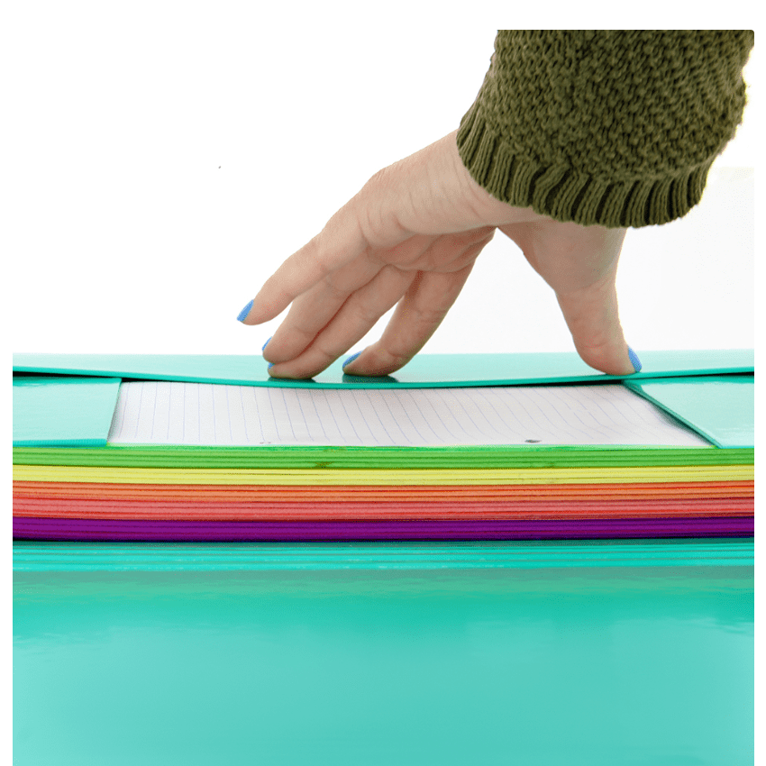 Recarga A4 pautada 90G Oxford 5 Cores - Papelaria Encantada