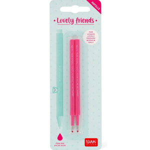 Recarga Canetas Lovely friends Legami - Rosa - Papelaria Encantada