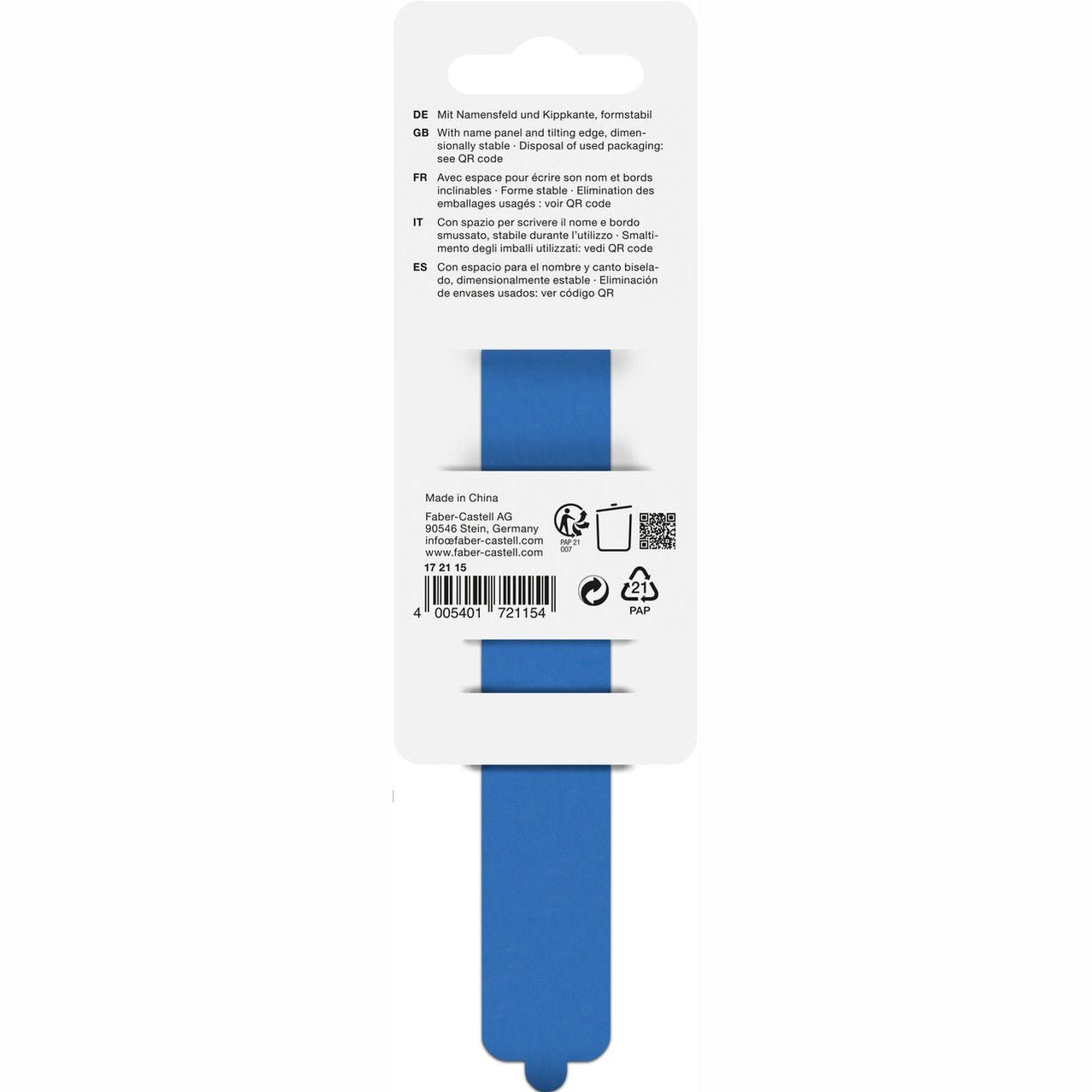 Régua Faber-Castell Dots Ruler 15cm Azul - Papelaria Encantada