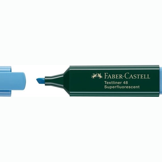 Sublinhador Faber-Castell Textliner Azul - Papelaria Encantada