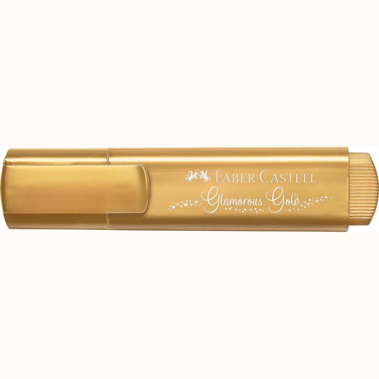 Sublinhador Faber-Castell Textliner Metálico Dourado - Papelaria Encantada
