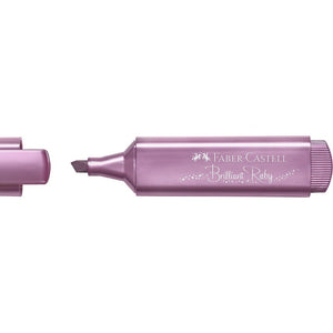 Sublinhador Faber-Castell Textliner Metálico Ruby - Papelaria Encantada