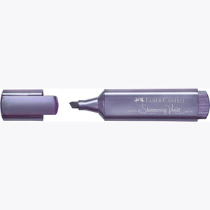 Sublinhador Faber-Castell Textliner Metálico Violeta - Papelaria Encantada