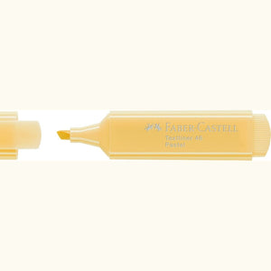 Sublinhador Faber-Castell Textliner Pastel Baunilha - Papelaria Encantada