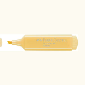 Sublinhador Faber-Castell Textliner Pastel Baunilha - Papelaria Encantada