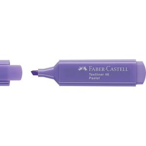 Sublinhador Faber-Castell Textliner Pastel Lilás - Papelaria Encantada