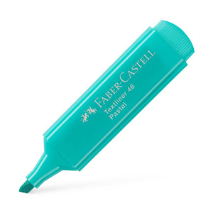 Sublinhador Faber-Castell Textliner Pastel Turquesa - Papelaria Encantada