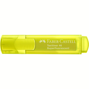 Sublinhador Faber-Castell Textliner Superfluorescente neon Amarelo - Papelaria Encantada
