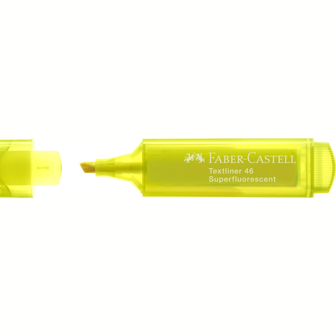 Sublinhador Faber-Castell Textliner Superfluorescente neon Amarelo - Papelaria Encantada